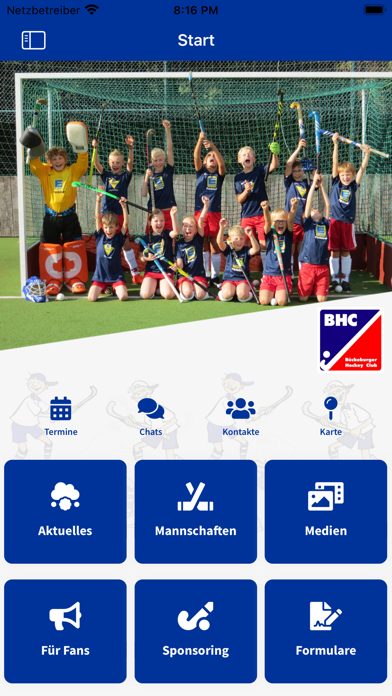 Bückeburger Hockey Club e.V. Screenshot