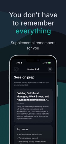 Supplemental: Therapy Journal screenshot