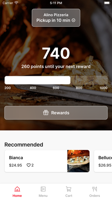 Alino Pizzeria To Go iPhone screenshot 1 - Food & Drink app