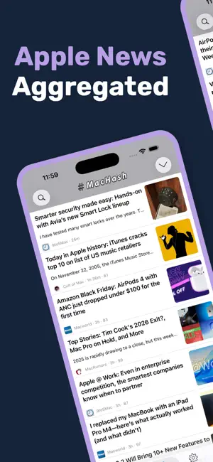 MacHash News screenshot 1