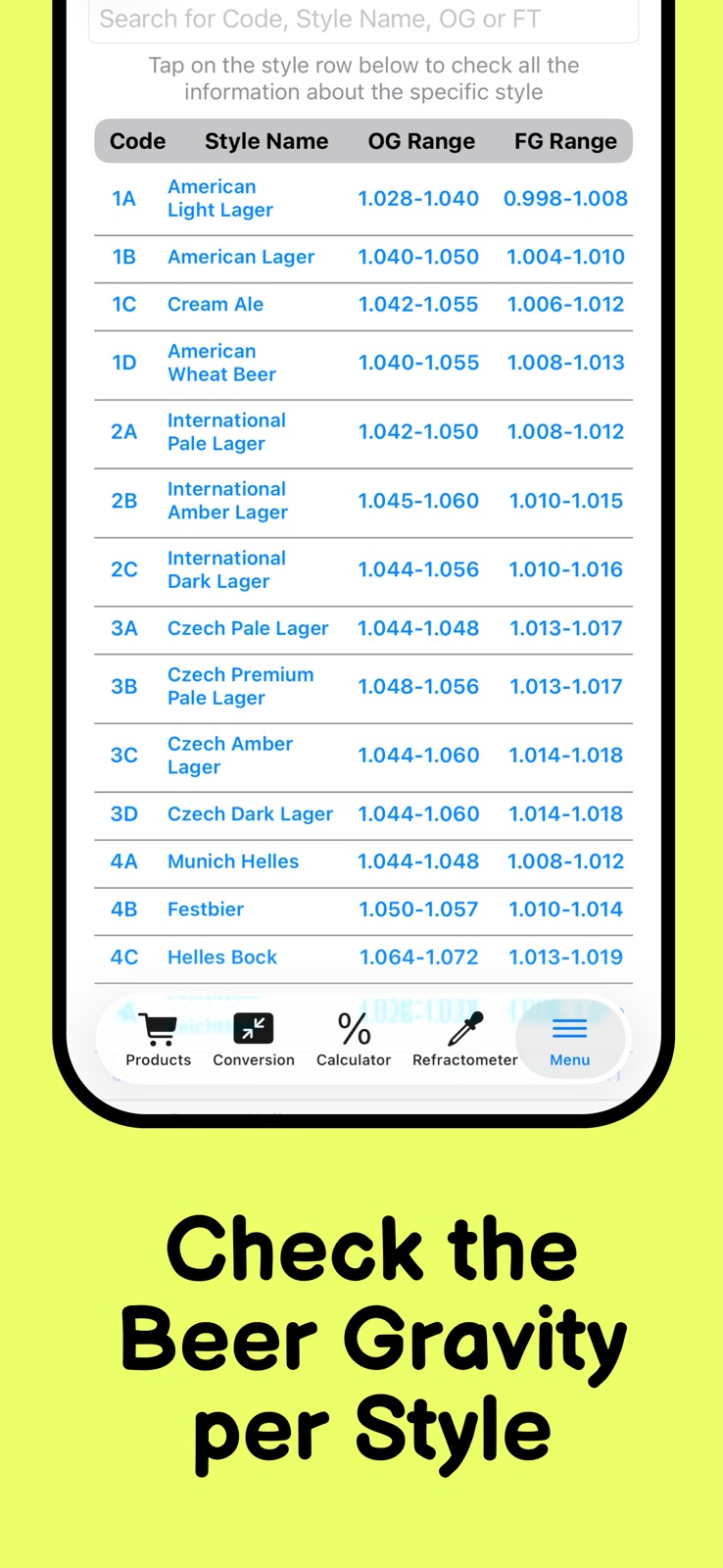 ABV Calculator Gravity & Plato iphone screenshot 4