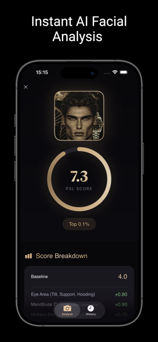 PSLScore - Face Analysis AI Screenshot 1 of 4