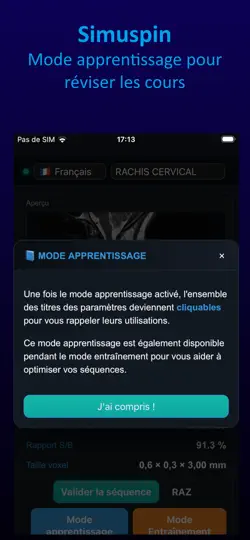 Capture d'écran de Simuspin sur iPhone 2