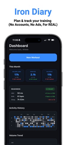Iron Diary: Workout Tracker Screenshot 1 of 5