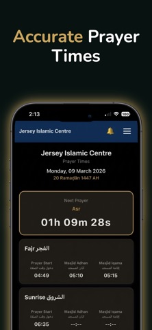 JIC Prayer Times screenshot