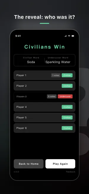 Who's the Spy? Party Game screenshot 3