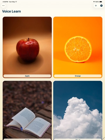 Voice Learn - Sound cards iPad screenshot