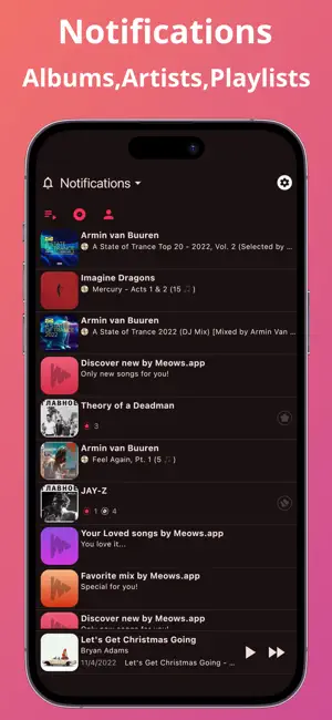 Плеер для Apple Музыка: Meows iPhone screenshot 6