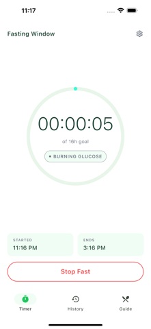 Fasting Window - IF Timer iPhone screenshot