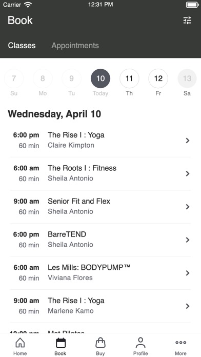 HARVEST wellness center Screenshot