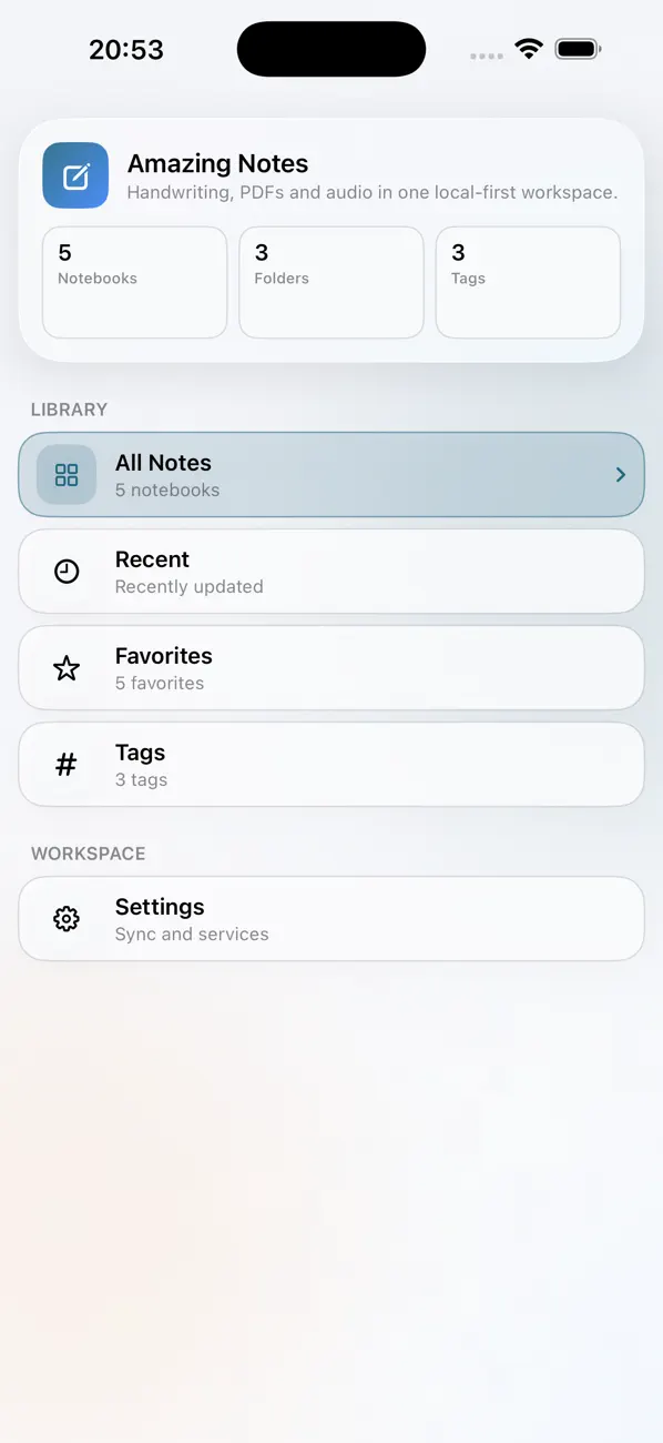 Screenshot #1 pour Amazing Notes: Cours & PDF