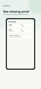 Expense Tracker ReceiptCue screenshot