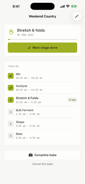 Autolyse: Sourdough Tracker screenshot 4