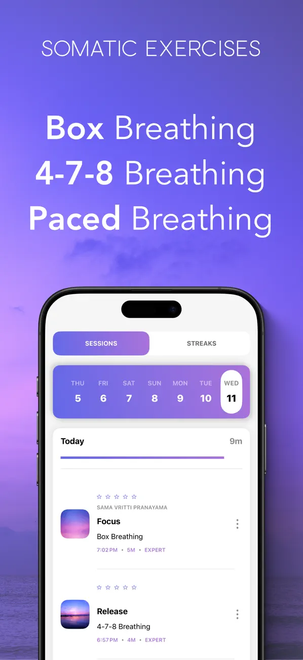 #6. Breathing Exercises YogiBreath (iOS) By: Breathwork Studios LLC