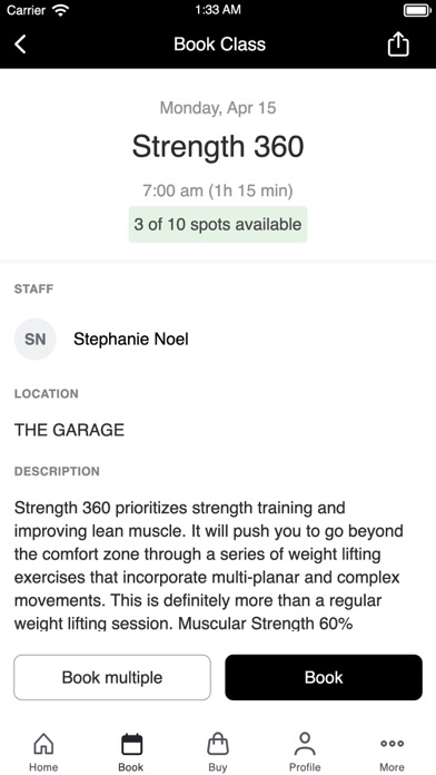 GARAGE Fitness Screenshot