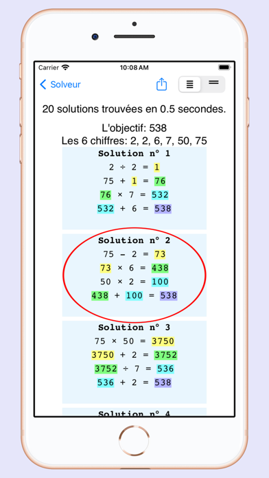 Screenshot #2 pour Countdown Game & Solver