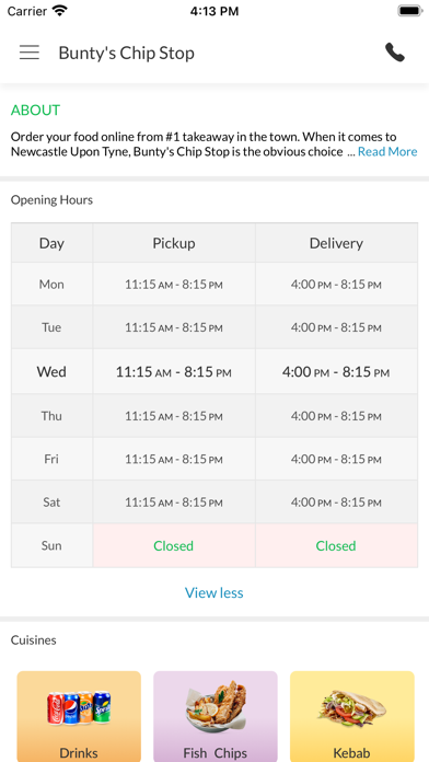 Buntys Chip Stop. Screenshot