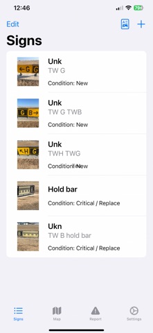 Airport Sign Database screenshot