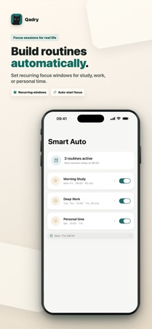 Qadry: Focus Timer & Blocker screenshot