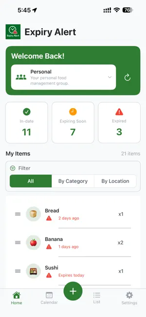 MyExpiryAlert screenshot 1
