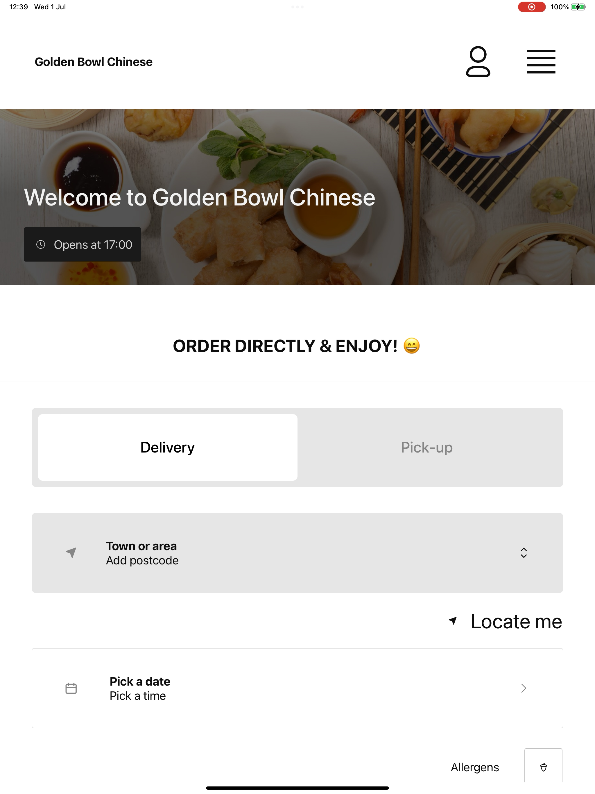 Golden Bowl Chinese Takeaway screenshot 4