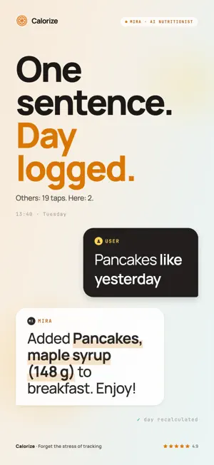 Calorize: AI Calorie Tracker screenshot 1