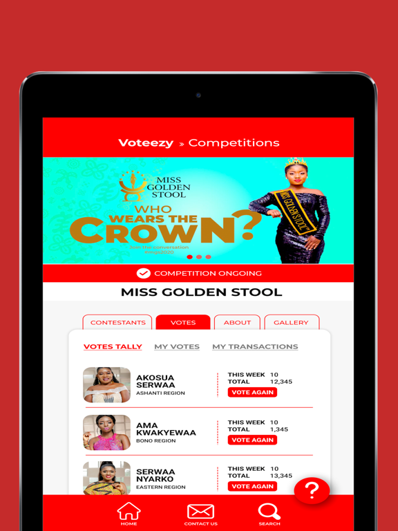 Voteezy iPad screenshot 3 - Entertainment app