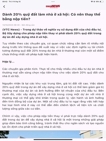 Báo VTC News: Tin tức 24h iPad screenshot 3