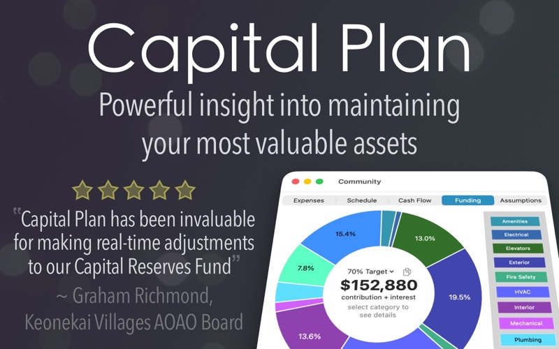 Capital Plan screenshot