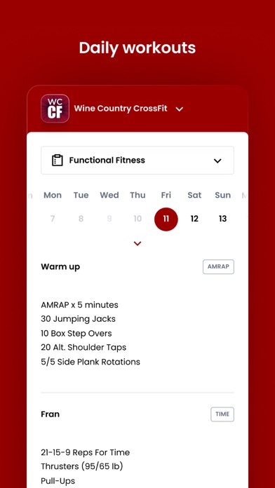 Wine Country CrossFit Screenshot