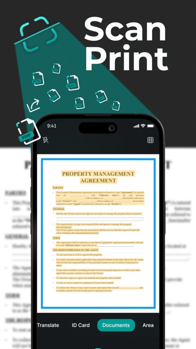 Scan Print - PDF Scanner APP Screenshot