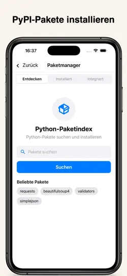 Screenshot von Python Coding auf dem iPhone 3