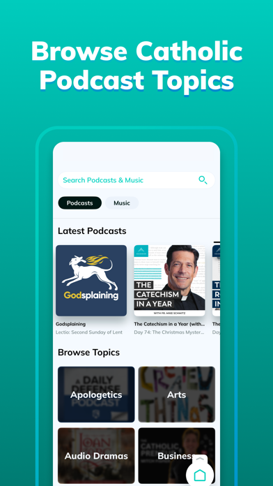Fio: Catholic Podcasts & Music Screenshot