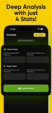 KickOdds - AI Match Odds Screenshot 1 of 3