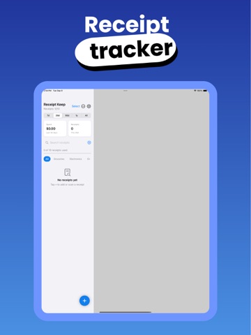 Receipt Keep - Expense Tracker iPad screenshot