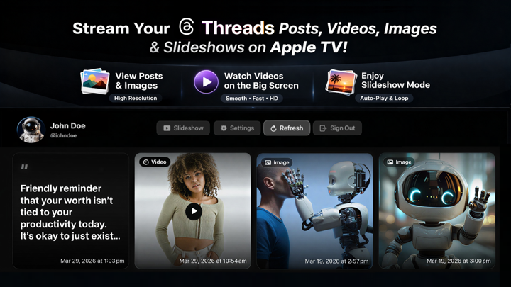 Screenshot #1 pour TV Browser for Threads
