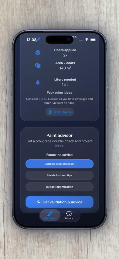 Paint Advisor: Calculator screenshot 4