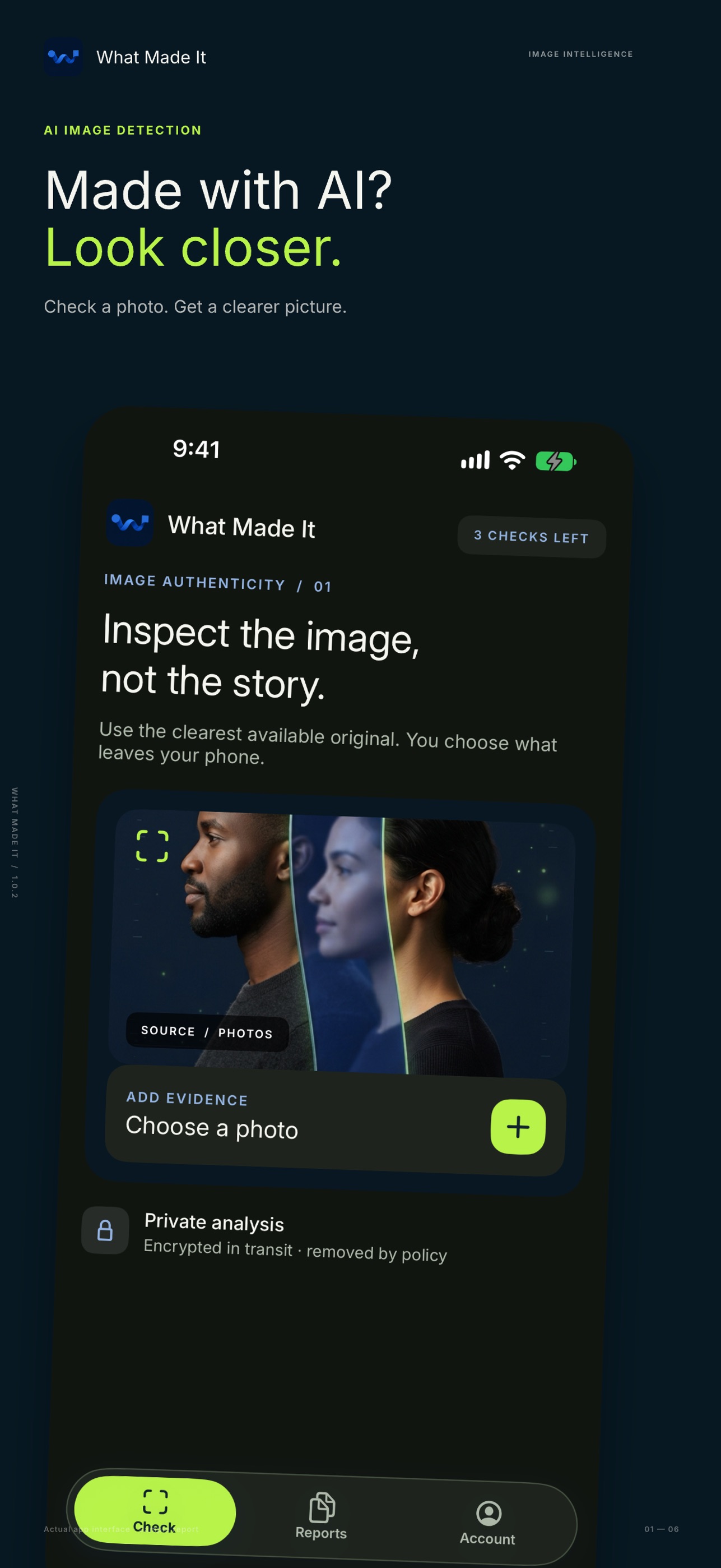 Screenshot 1 of What Made It: AI Detector