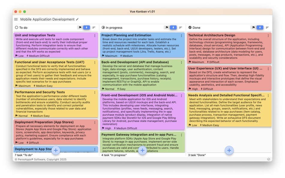#5. Vue Kanban (macOS) 由: FRANCOIS GUERIN