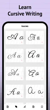 Calligraphy Practice · Cursive screenshot 2