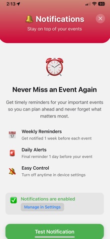 4get: Event Countdown Screenshot 3 of 3