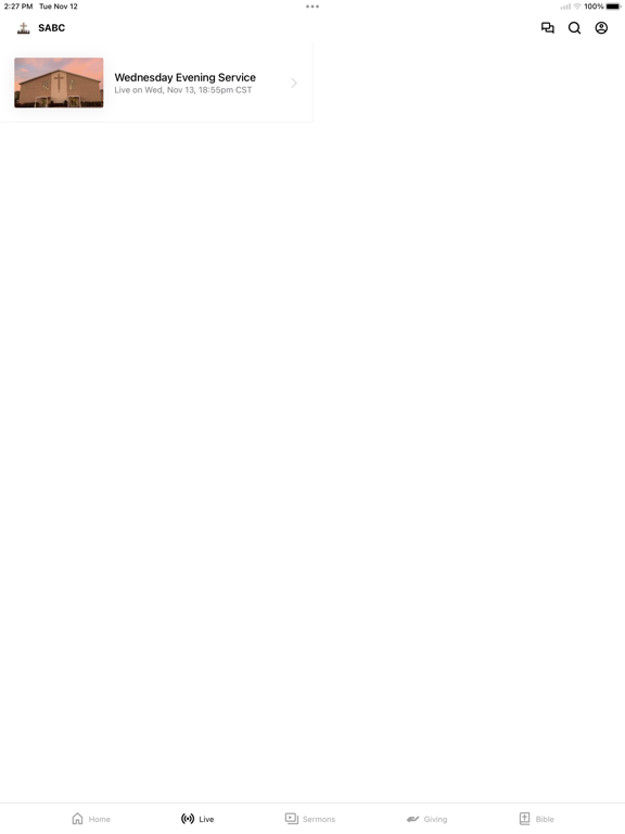 Shady Acres Baptist Church iPad screenshot 2 - Education app