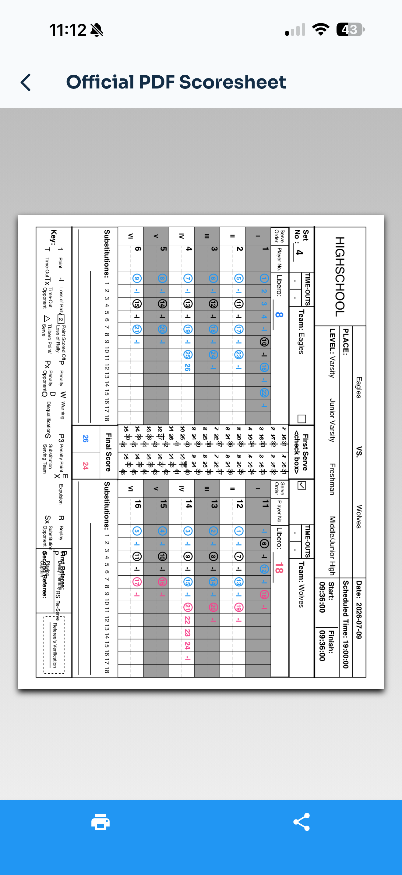 Scoresheet Live screenshot 10