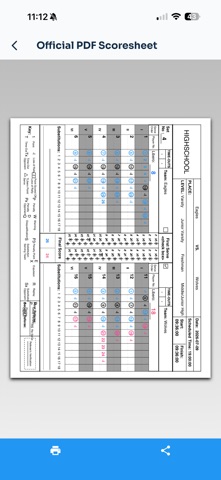 Scoresheet Live screenshot