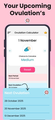 Ovulation: Period Calculator iPhone screenshot