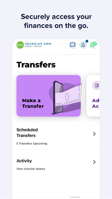 Georgia's Own Credit Union Screenshot
