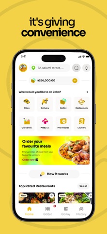 GoApp - Delivery, Rides & Food Screenshot 2 of 7