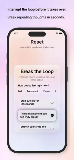 Screenshot von Reset – Instant Mental Clarity auf dem iPhone 3