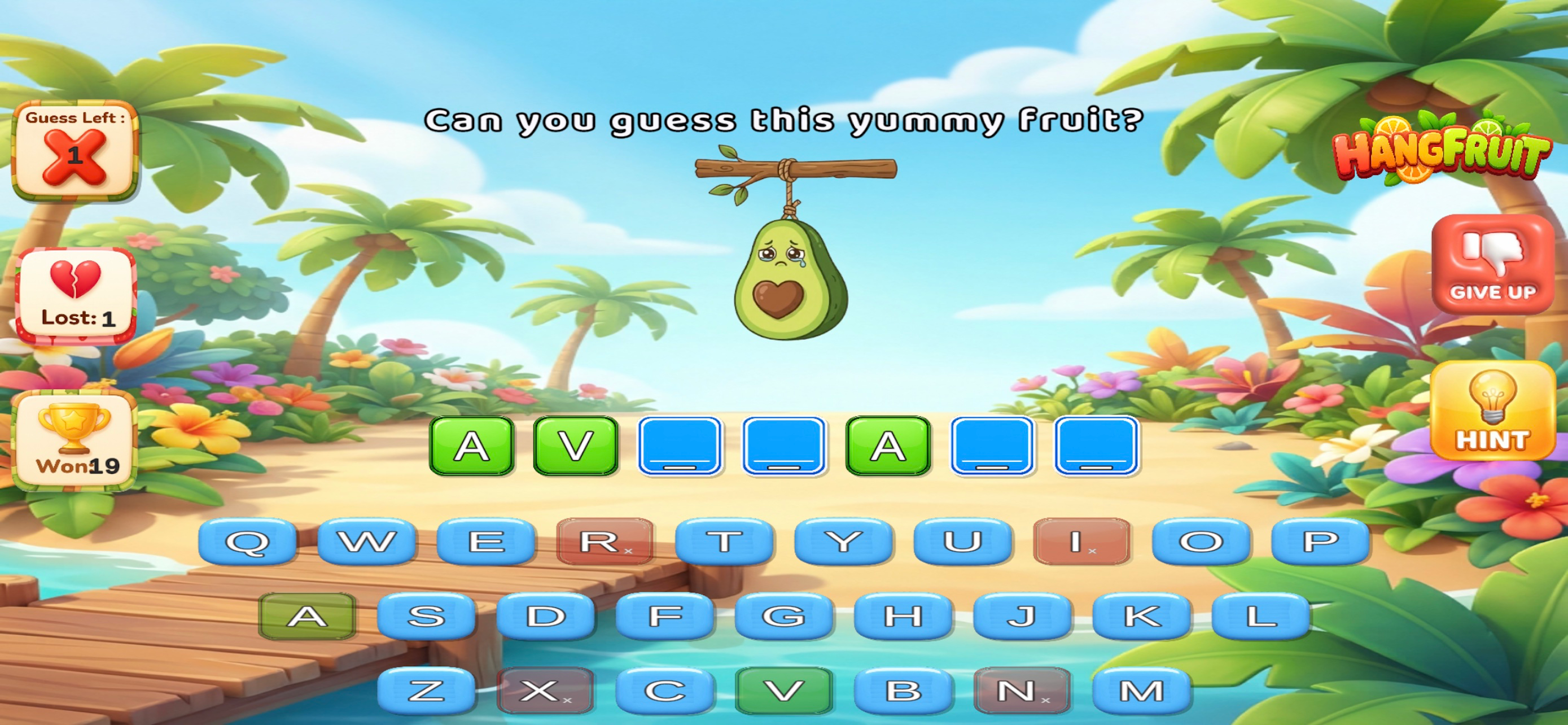 Hang Fruit : Guess the Fruit