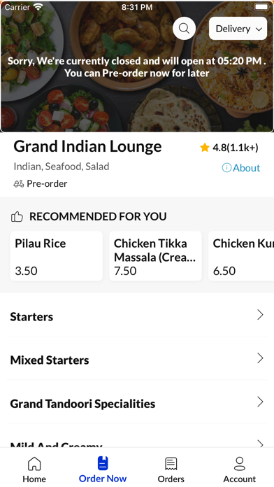 Grand India Lounge Screenshot